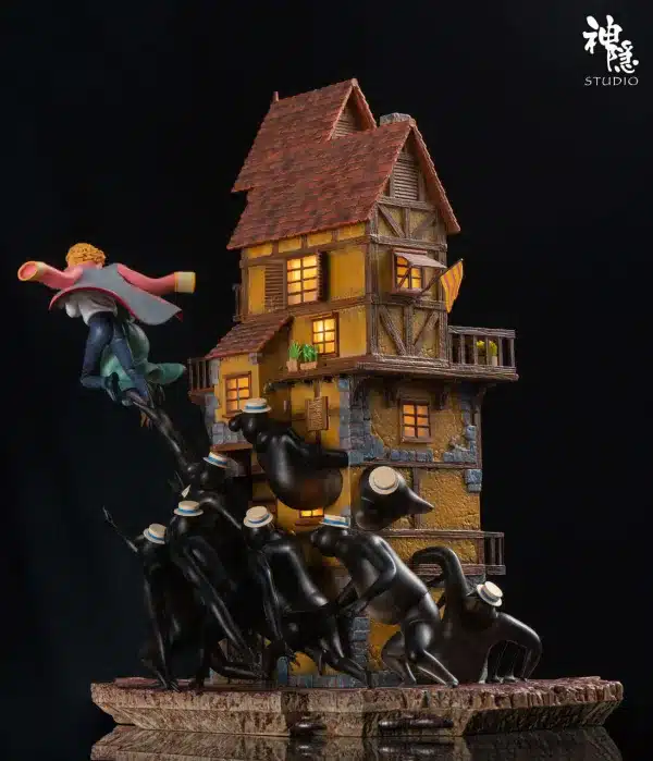 Howls Moving Castle ShenYin Studio Howl and Sophies Aerial Resin Statue 4 jpg