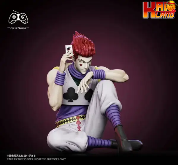 Hunter x Hunter PG studio Hisoka Sitting Resin Statue 2