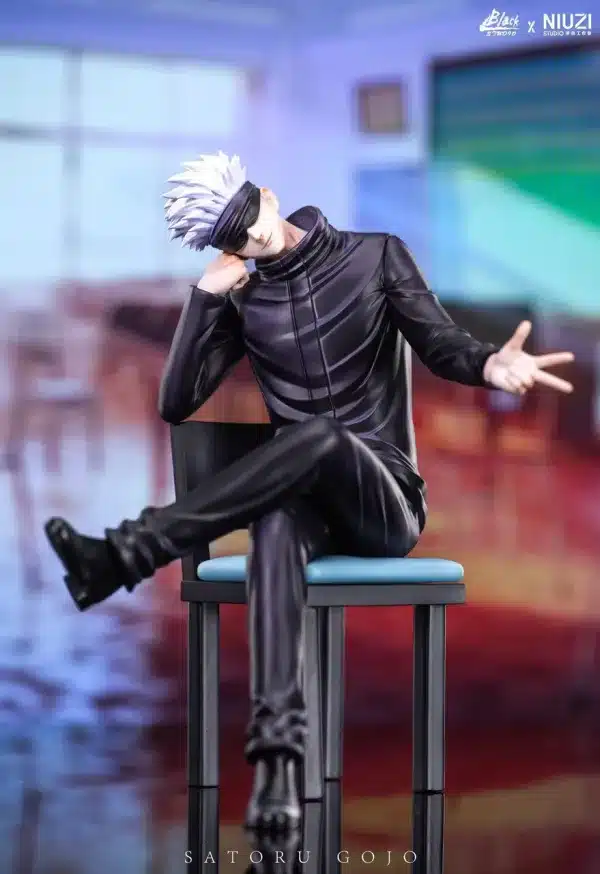 Jujutsu Kaisen Black x Niuzi Studio Satoru Gojo V3 Resin Statue 1 jpg