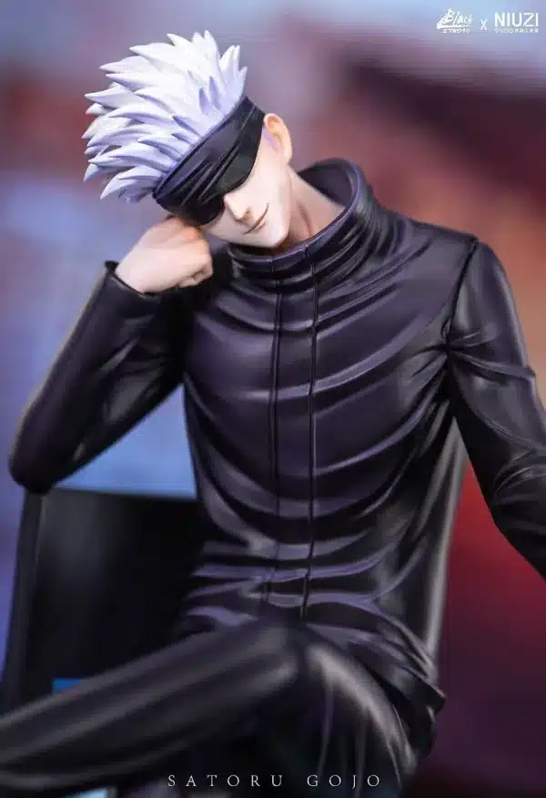 Jujutsu Kaisen Black x Niuzi Studio Satoru Gojo V3 Resin Statue 2 jpg