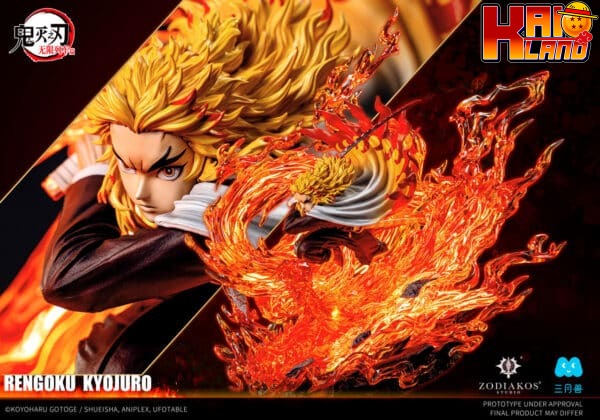 Kimetsu No Yaiba Zodikas Studio Rengoku Licensed Resin Statue 6