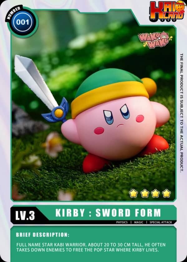 Kirby WakuWaku Studio Kirby Sword Form Resin Statue 3