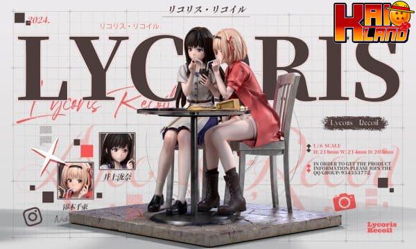 Lycoris Recoil Akuma Studio Nishikigi Chisato x Inoue Takina Resin Statue 6