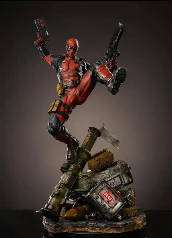 Marvel Iron Kite Studio Deadpool Licensed Resin Statue 2 jpg