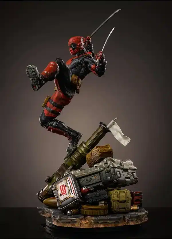 Marvel Iron Kite Studio Deadpool Licensed Resin Statue 3 jpg