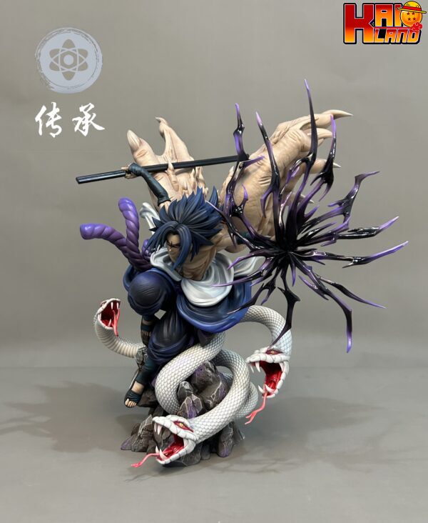 Naruto Chuan Cheng Studio Uchiha Sasuke Resin Statue 5 scaled