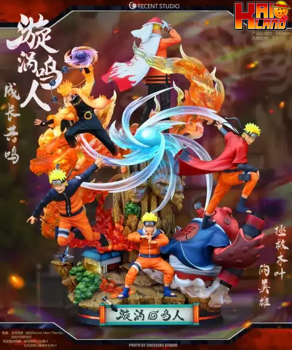 Naruto Crescent Studio The Life Of Naruto Resin Statue 2