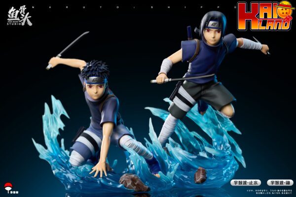 Naruto FishBones Studio Childhood Uchiha Itachi x Uchiha Shisui Resin Statue 1 scaled