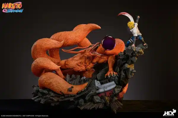 Naruto HEX Collectibles Battle of Destiny Namikaze Minato vs Kurama Licensed Resin Statue 2 jpg