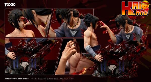 Naruto Toxic Studio Bust Uchiha Sasuke vs Uchiha Itachi Resin Statue 10 scaled