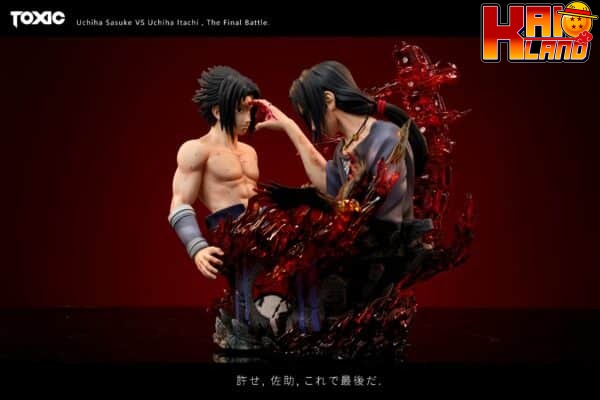 Naruto Toxic Studio Bust Uchiha Sasuke vs Uchiha Itachi Resin Statue 4 scaled