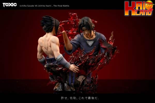 Naruto Toxic Studio Bust Uchiha Sasuke vs Uchiha Itachi Resin Statue 5 scaled