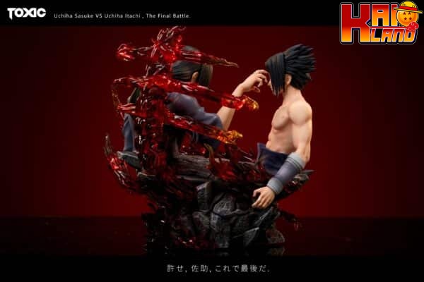 Naruto Toxic Studio Bust Uchiha Sasuke vs Uchiha Itachi Resin Statue 8 scaled