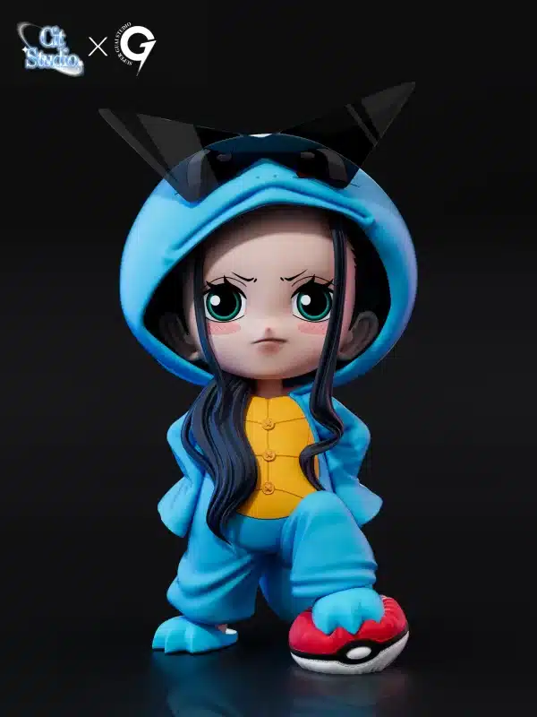 One Piece Super Guai Studio x Cit Studio Squirtle Nico Robin Resin Statue 1 scaled