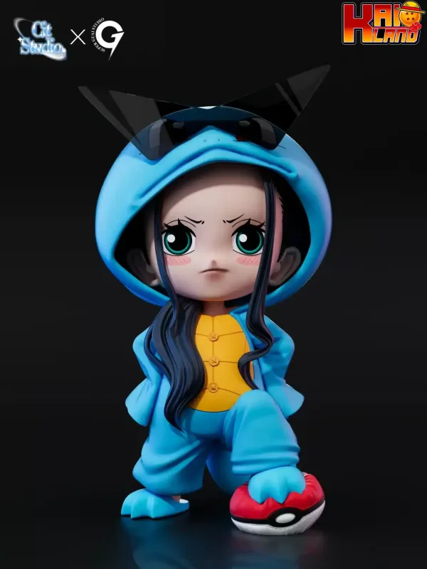 One Piece Super Guai Studio x Cit Studio Squirtle Nico Robin Resin Statue 1 scaled