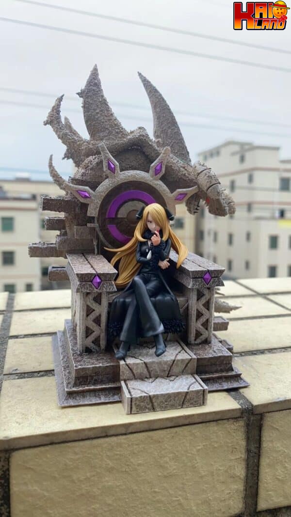 Pokemon BOOM Studio Throne Cynthia Resin Statue 1