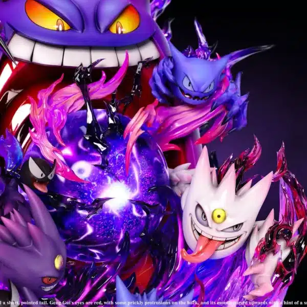 Pokemon EMO Studio Gengar Resin Statue 3