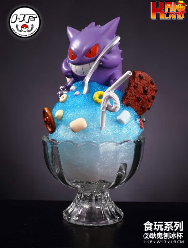 Pokemon KingFinger Studio Gengar Shaved Ice Cup Resin Statue 2 scaled