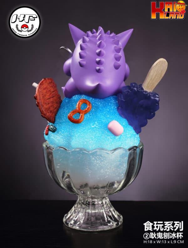 Pokemon KingFinger Studio Gengar Shaved Ice Cup Resin Statue 4 scaled