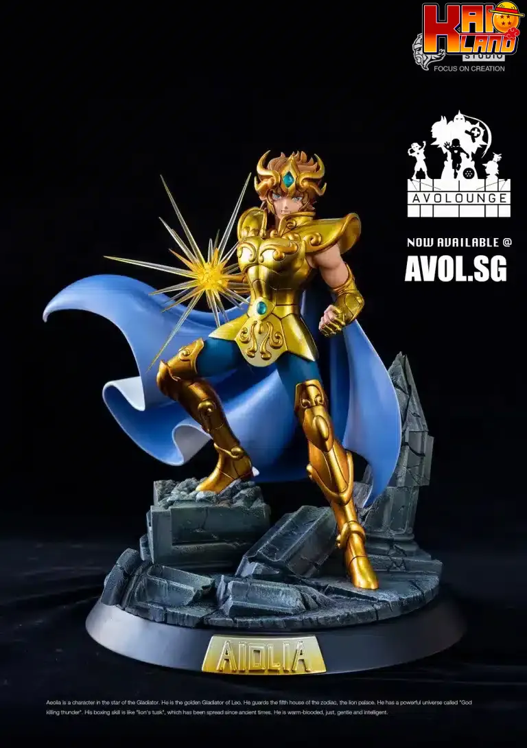 Saint Seiya FOC Studio Leo Aiolia Resin Statue 1