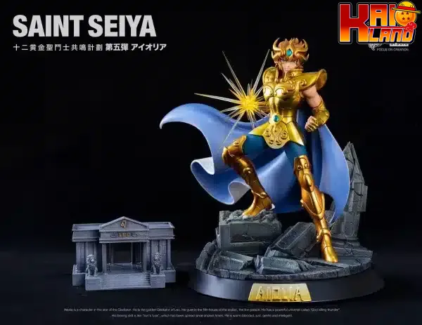 Saint Seiya FOC Studio Leo Aiolia Resin Statue 2