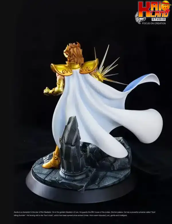 Saint Seiya FOC Studio Leo Aiolia Resin Statue 3