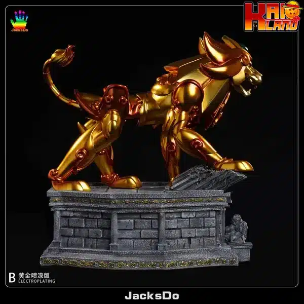 Saint Seiya JacksDo Leo Aiolia Gold Cloth Resin Statue 1