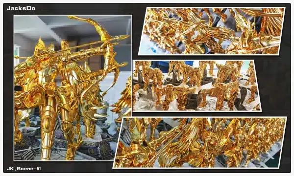 Saint Seiya JacksDo Sagittarius Gold Cloths Resin Statue 4 jpg