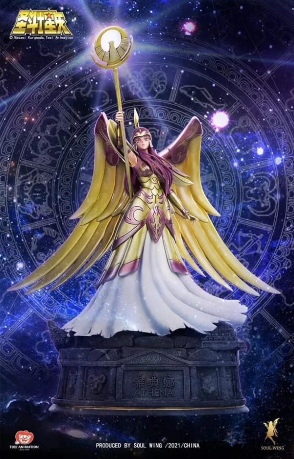 Saint Seiya Soul Wing Athena Armored Licensed Resin Statue 1