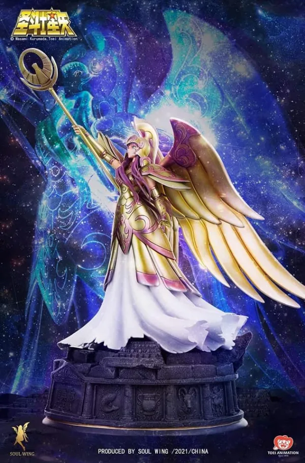 Saint Seiya Soul Wing Athena Armored Licensed Resin Statue 3