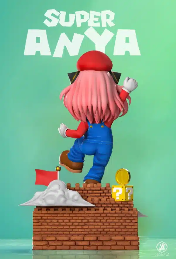 Spy x Family BBSD Studio Anya Forger COS Mario Resin Statue 4 scaled