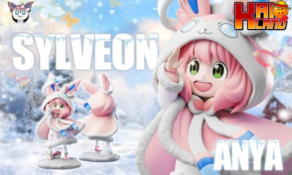 Spy x Family ZH Studio Sylveon Anya Forger Winter Limited Resin Statue 2