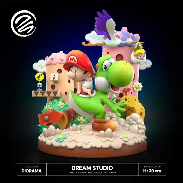 Super Mario Dream Studio Yoshis Island Diorama Resin Statue 1 jpg