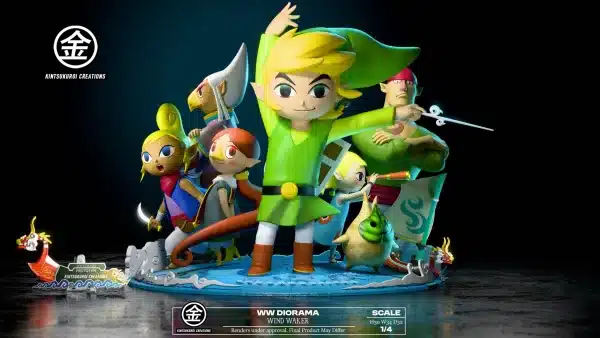 The Legend of Zelda Kintsukuroi Creations Wind Waker Diorama Resin Statue 1 jpg