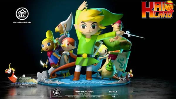 The Legend of Zelda Kintsukuroi Creations Wind Waker Diorama Resin Statue 1 jpg