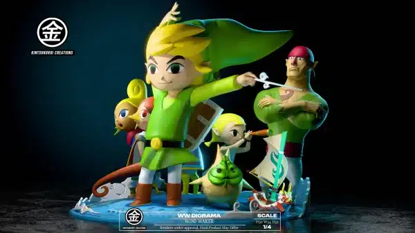 The Legend of Zelda Kintsukuroi Creations Wind Waker Diorama Resin Statue 3 jpg