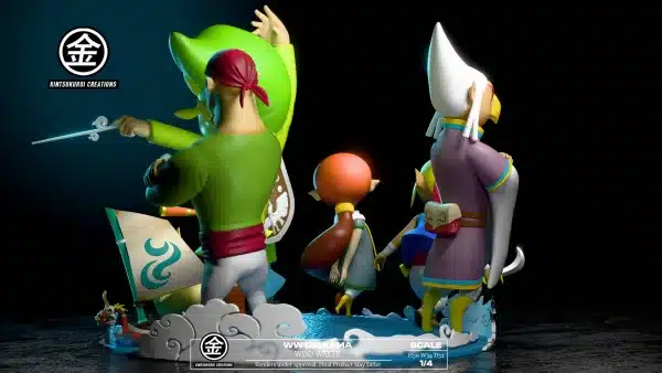 The Legend of Zelda Kintsukuroi Creations Wind Waker Diorama Resin Statue 4 jpg