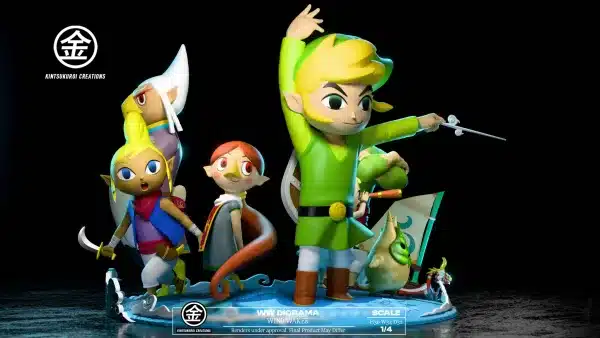 The Legend of Zelda Kintsukuroi Creations Wind Waker Diorama Resin Statue 5 jpg