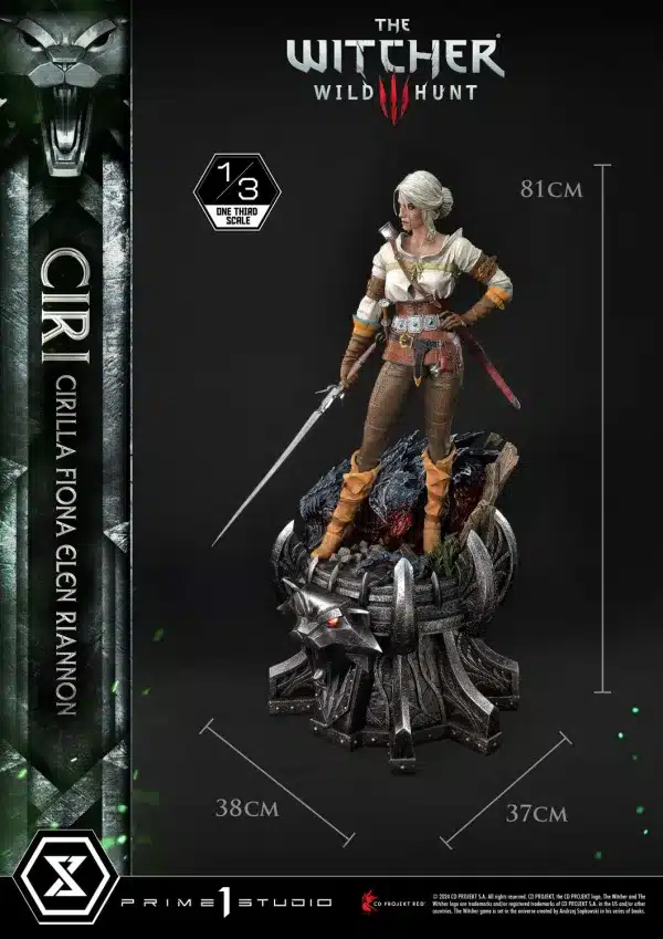 The Witcher 3 Prime 1 Studio Museum Masterline Wild Hunt Ciri Fiona Elen Riannon Licensed Resin Statue 6