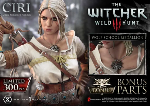 The Witcher 3 Prime 1 Studio Museum Masterline Wild Hunt Ciri Fiona Elen Riannon Licensed Resin Statue 8