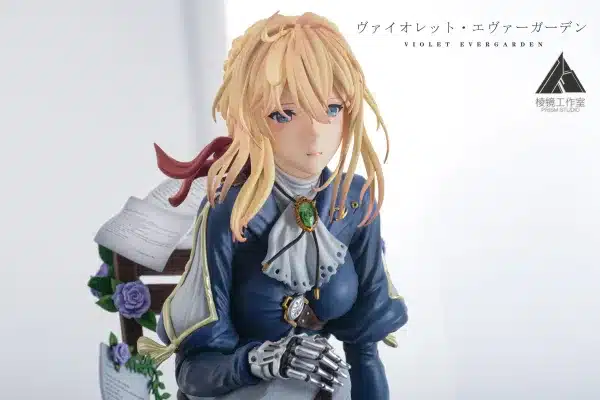 Violet Evergarden PRISM Studio Violet Resin Statue 3 scaled