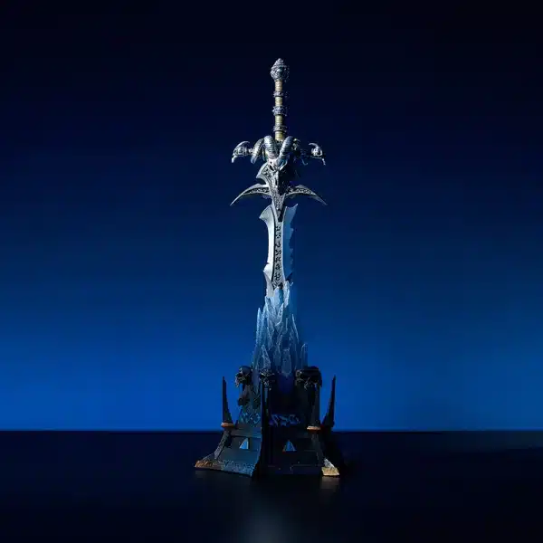 World of Warcraft Blizzard Entertainment 20th Anniversary Frostmourne Metal Replica Ornament Licensed Resin Statue 2 jpg