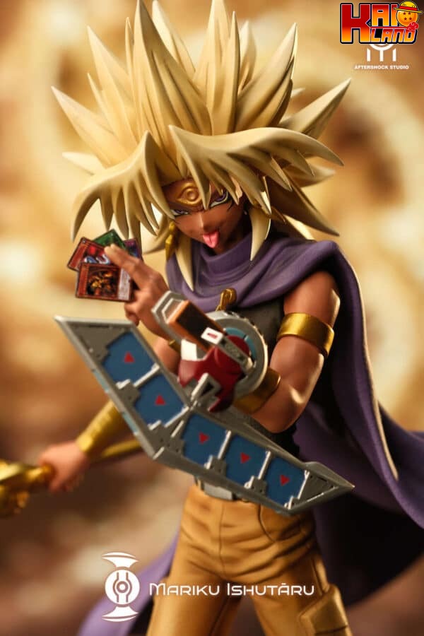 YuGiOh Aftershock Studio The Winged Dragon of Ra x Marik Ishtar Resin Statue 4