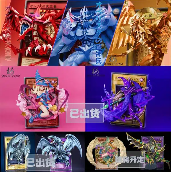 YuGiOh Sakura Studio Egyptian God Photo Frame Resin Statue 1 jpg