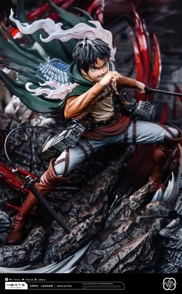 Attack on Titan Hertz Studio Eren Jaeger Resin Statue 2 scaled