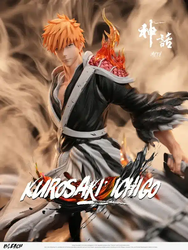 Bleach Myth Studio Double Blades Ichigo Kurosaki Resin Statue 5 scaled