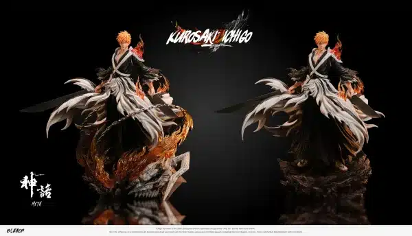 Bleach Myth Studio Double Blades Ichigo Kurosaki Resin Statue 6 scaled