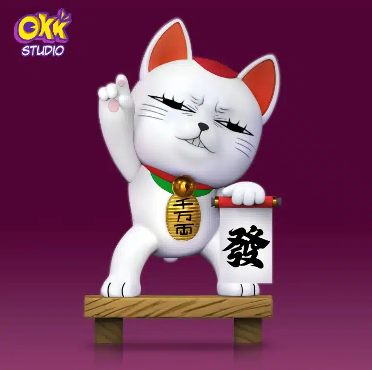 Dandadan OKK Studio Turbo Granny Lucky Cat Resin Statue 1