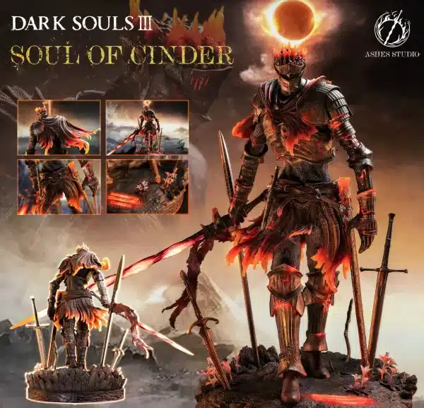 Dark Soul III Ashes Studio Souls of Cinder Resin Statue 1 scaled