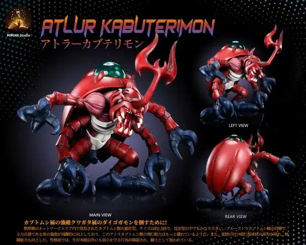 Digimon MIMAN Studio Atlur Kabuterimon Resin Statue 2